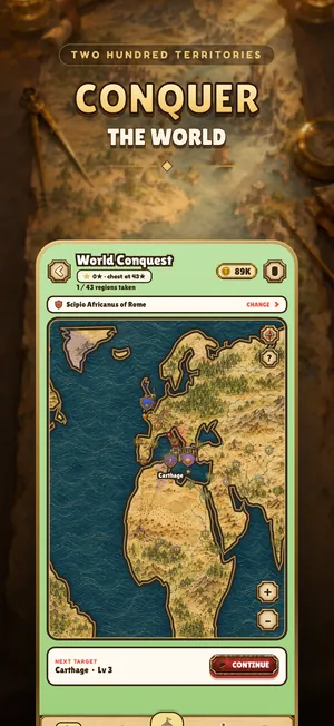 The campaign map